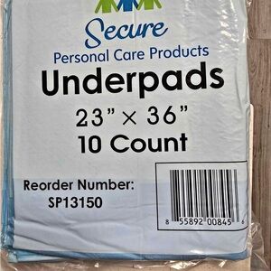 AMMEX Secure Underpads 23x36 10 Count